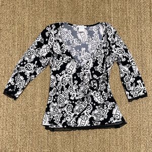 Paisley Papillon Blanc Blouse